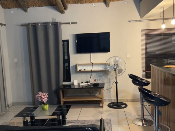 Cozy living space with modern decor, perfect for relaxation and entertainment.